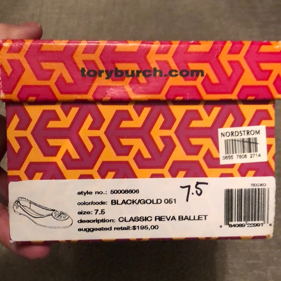 Authentic Tory Burch Classic Reva Ballet - Picture 2 of 6
